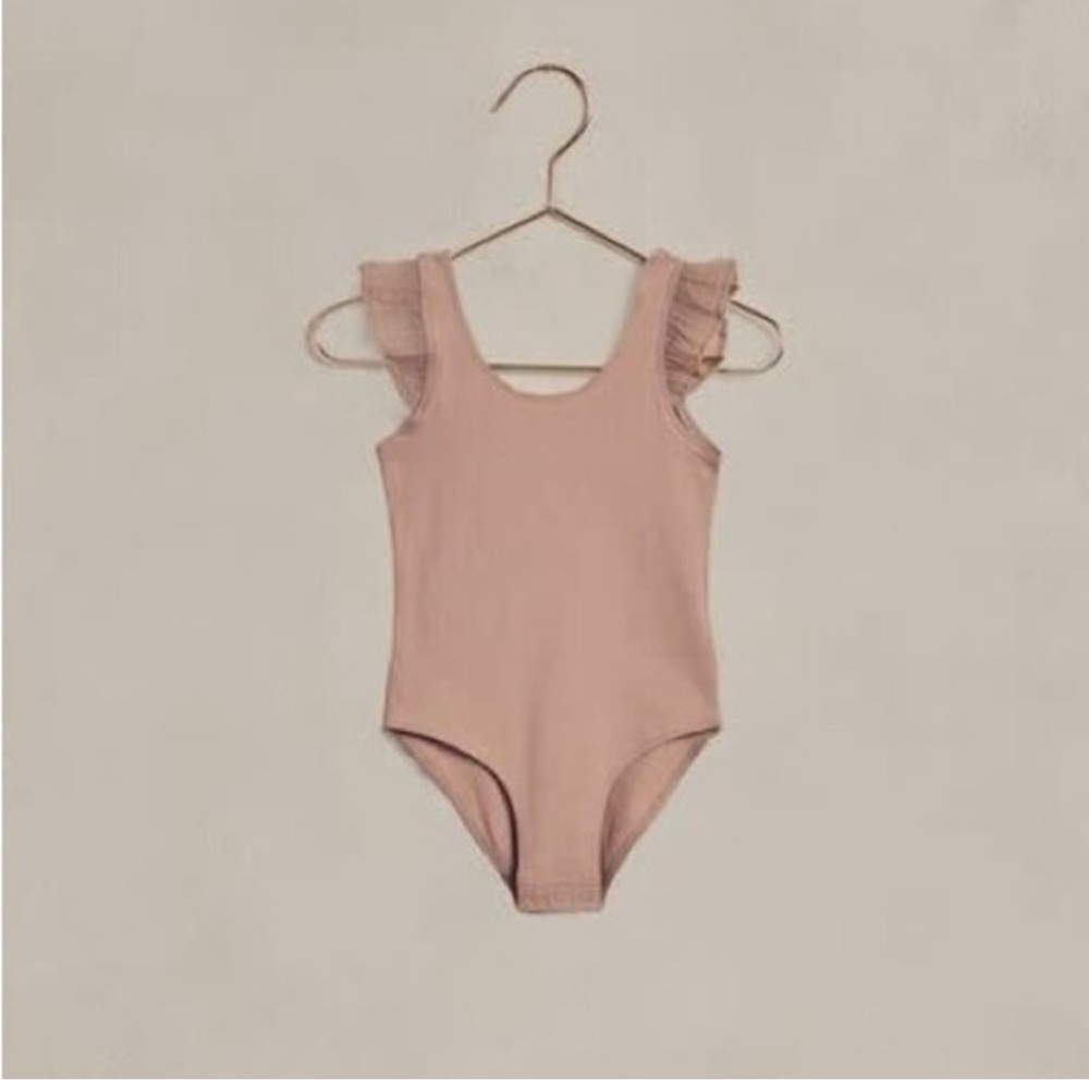 Girls' Dusty Rose Ruffle Strap Formal Dress - Picture 2 of 9
